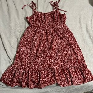 Red Floral SHEIN Dress